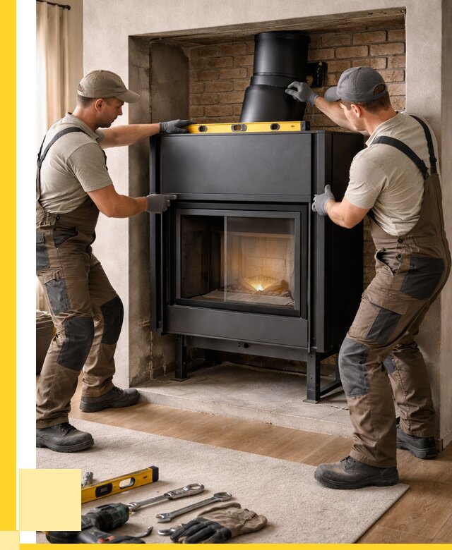 Установка каминных топок в Подольске под ключ от 18752 р. | ЭриданПдл