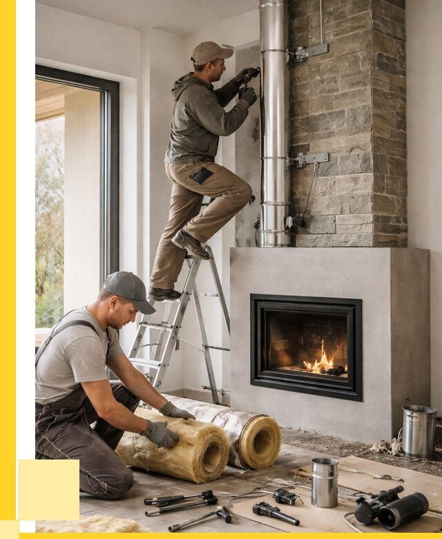 Монтаж дымоходов для каминов в Подольске от 15627 р. ЭриданПдл