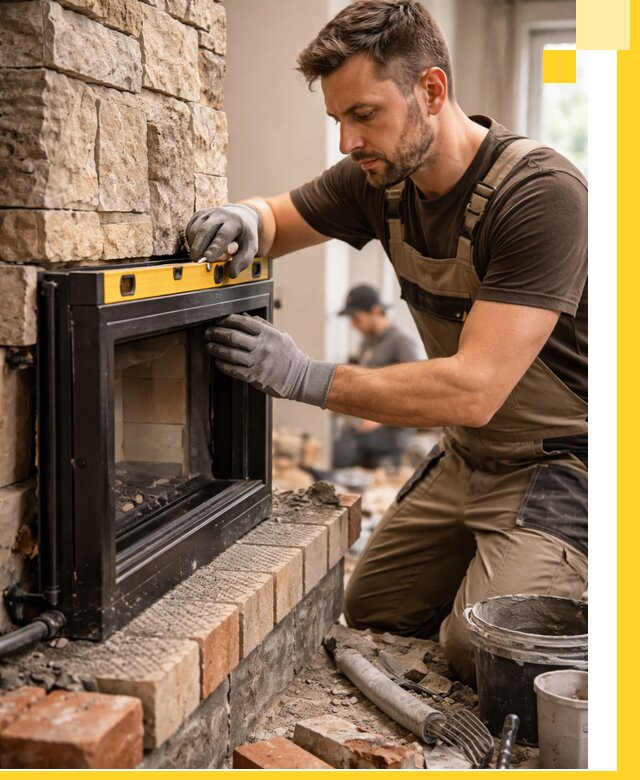 Дровяные камины под ключ в Подольске: монтаж, обустройство