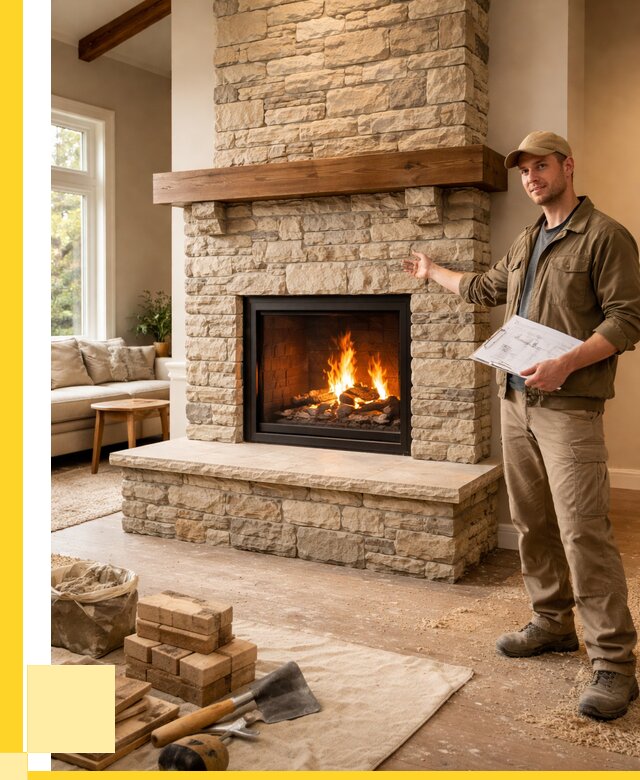 Камины под ключ в Подольске от 187524 р. | ЭриданПдл — установка