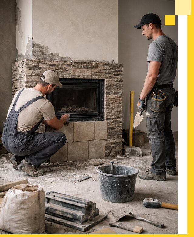 Камины под ключ в Подольске: проект, изготовление и монтаж