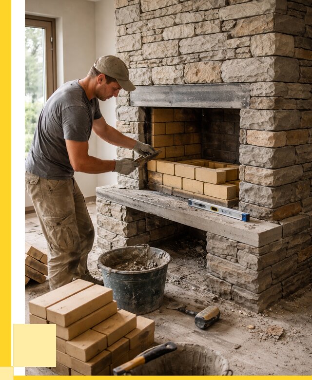 Кладка каминов и камина в Подольске от 26045 р. ЭриданПдл