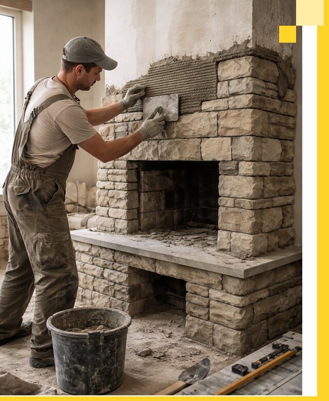 Строительство каминов под ключ в Подольске от проектирования до монтажа