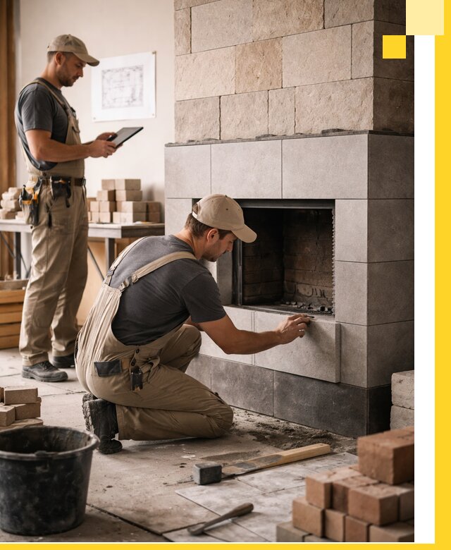 Индивидуальные проекты каминов и каминных систем в Подольске