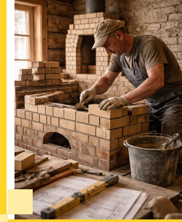 Кладка печей из кирпича в Подольске цены от 31254 р. - ЭриданПдл