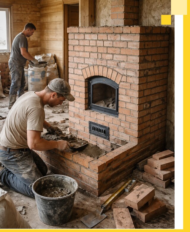 Профессиональное строительство печей в Подольске под ключ