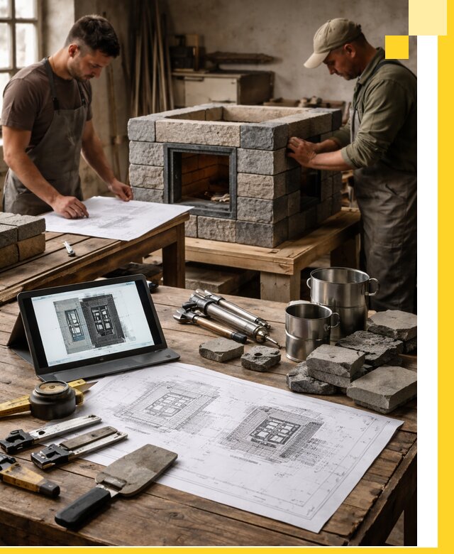 Разработка проектов печей с согласованием и монтажом в Подольске