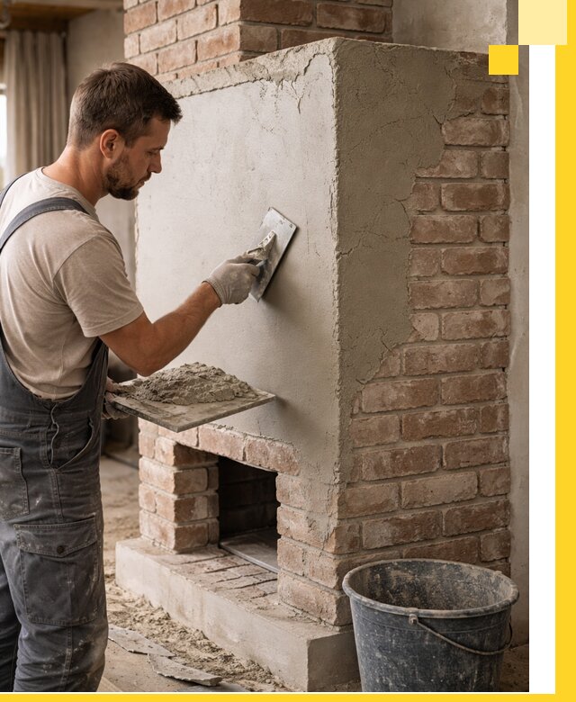 Отделка печей и облицовка каминов в Подольске под ключ