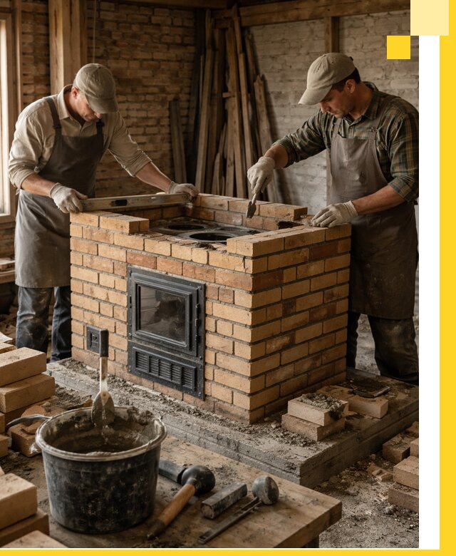 Изготовление и установка варочных печей под ключ в Подольске