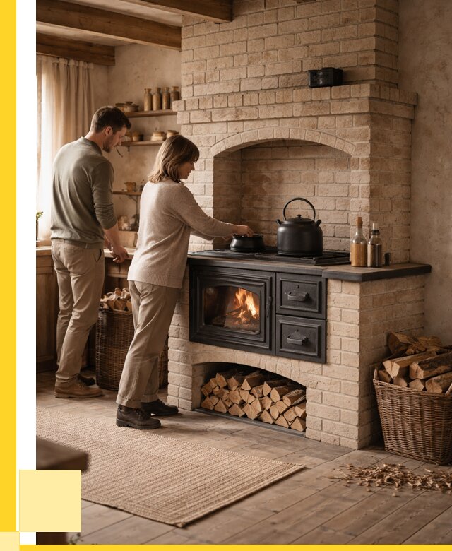 Печи с плитой в Подольске от 46881 р. | ЭриданПдл — кирпичная печь