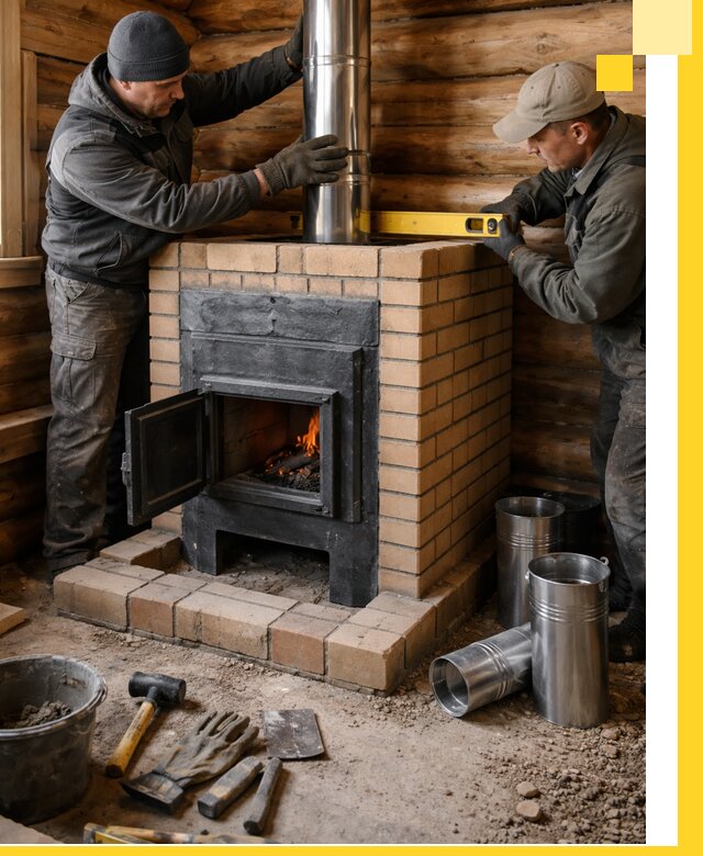 Проектирование, изготовление и установка банных печей в Подольске