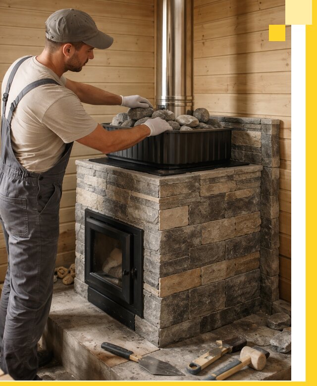 Печи для парной в Подольске, производство, монтаж и обслуживание