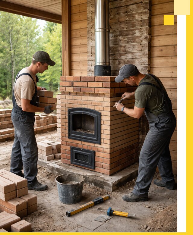 Производство и установка дачных печей под ключ в Подольске