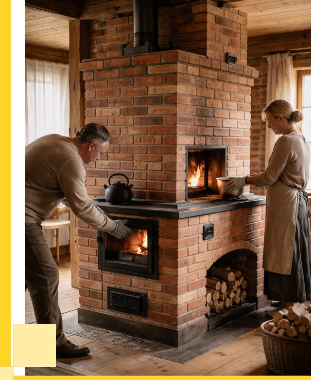 Печи для загородного дома под ключ в Подольске от 83344 р. | ЭриданПдл