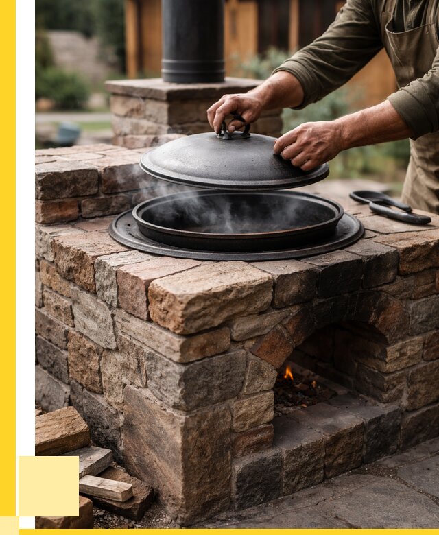 Печи для казана в Подольске по цене от 18752 р. | ЭриданПдл