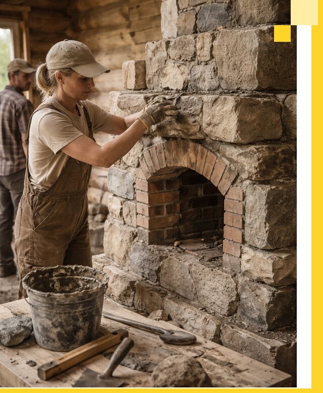 Каменные печи на заказ и монтаж в Подольске, долговечные решения