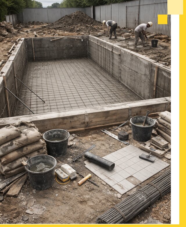 Строительство бассейнов под ключ в Подольске, дизайн и монтаж