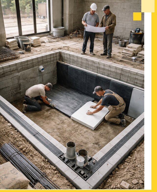 Проекты частных и общественных бассейнов под ключ в Подольске