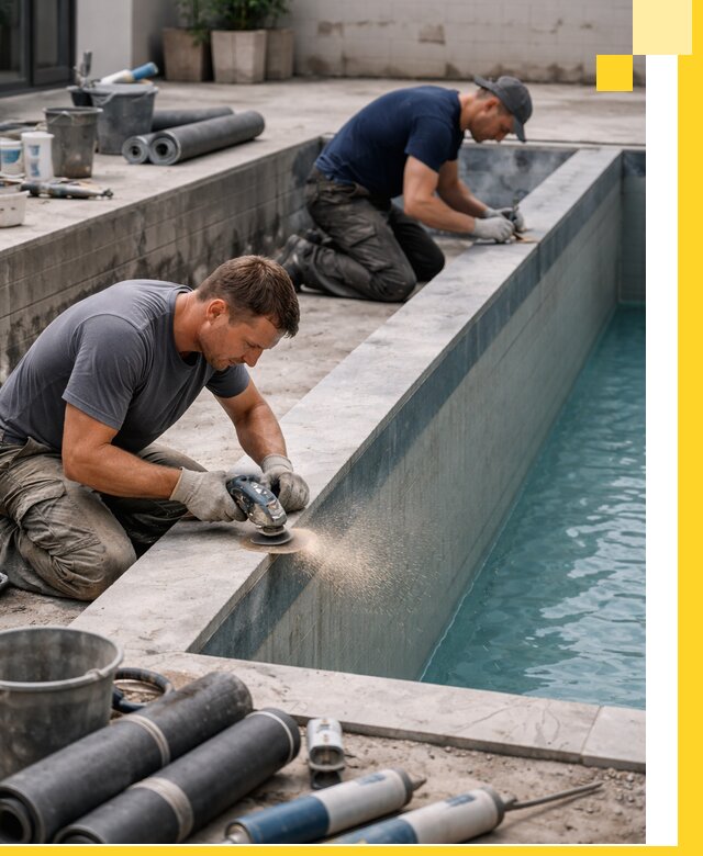 Профессиональный ремонт бассейнов под ключ в Подольске