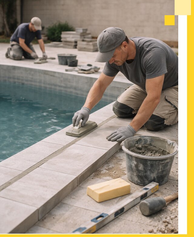 Отделка бассейнов в Подольске: декоративная отделка и гидроизоляция