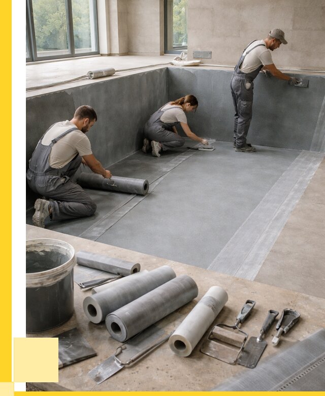 Гидроизоляция бассейнов в Подольске от 2084 р., ЭриданПдл