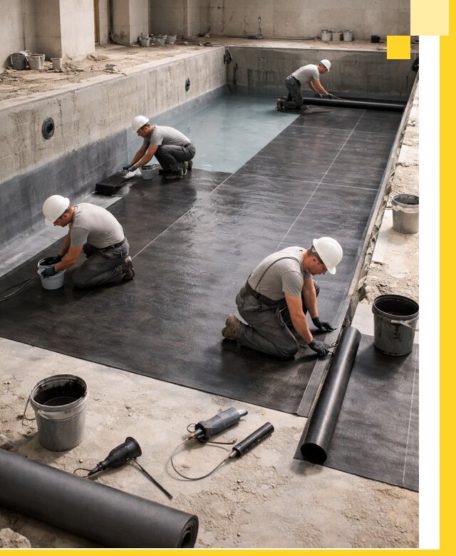 Профессиональная гидроизоляция бассейнов и чаш в Подольске под ключ