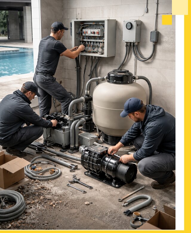 Профессиональный монтаж оборудования для бассейнов в Подольске