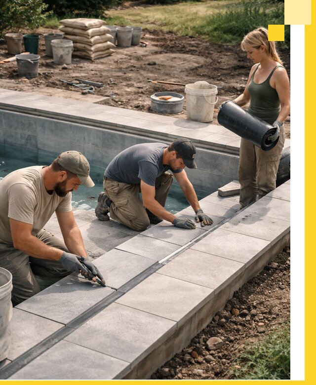 Строительство и монтаж уличных бассейнов под ключ в Подольске