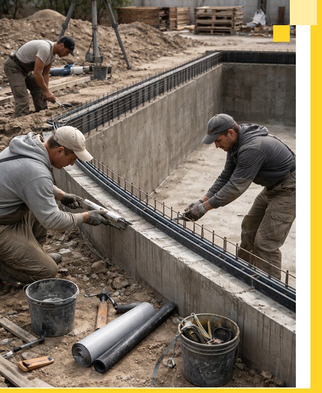 Качественный монтаж чаши бассейна в Подольске под ключ с гарантией