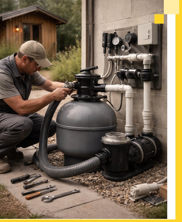 Продажа и монтаж фильтров и насосов для бассейнов в Подольске