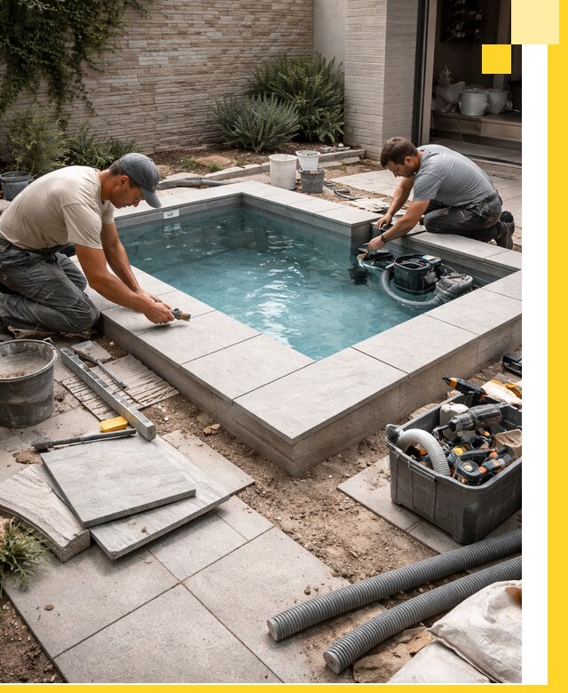 Мини бассейны под ключ в Подольске, дизайн и установка