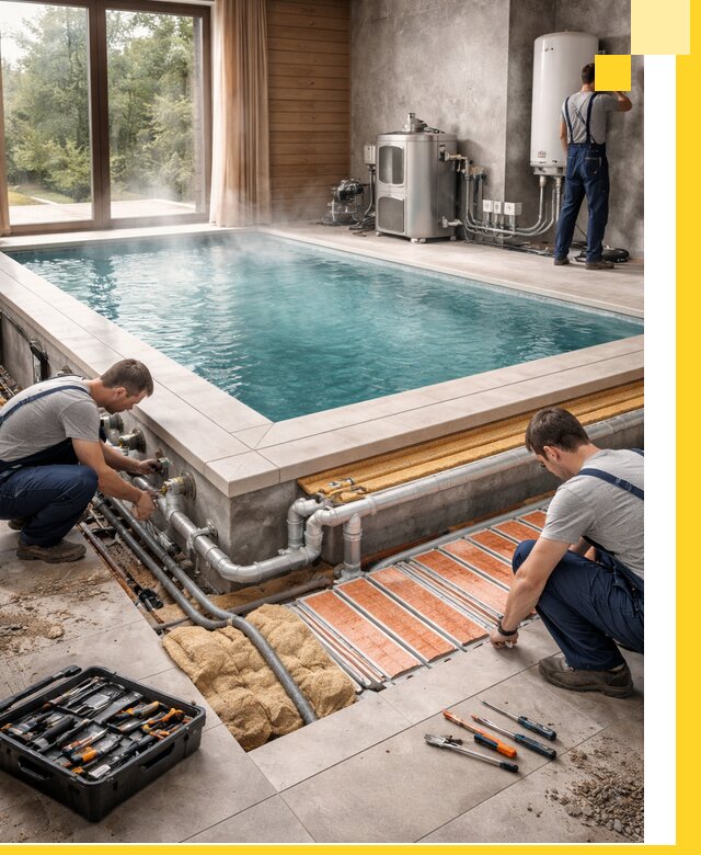 Проектирование и строительство тёплых бассейнов в Подольске