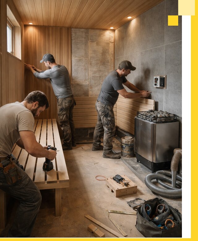 Сауны под ключ в Подольске, проектирование, строительство, отделка