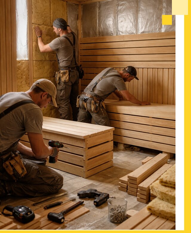 Профессиональное строительство саун под ключ в Подольске