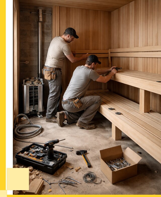 Монтаж саун под ключ в Подольске от 125016 р. | ЭриданПдл