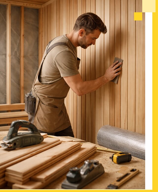 Профессиональная отделка саун и парных под ключ в Подольске