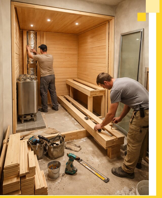 Проектирование и установка домашних саун под ключ в Подольске