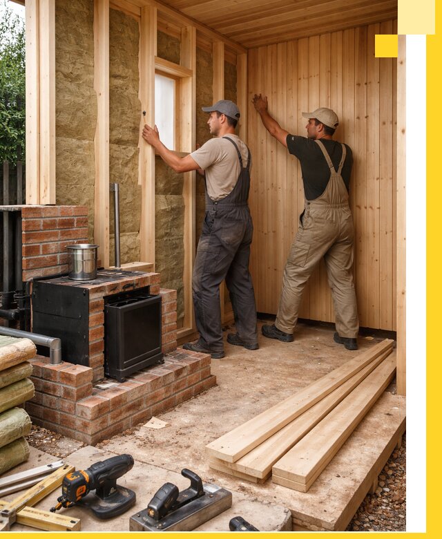 Строительство и установка дачных саун под ключ в Подольске