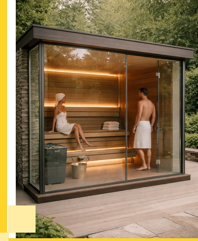 Сауна стеклянная и двери для сауны в Подольске от 260450 р. | ЭриданПдл
