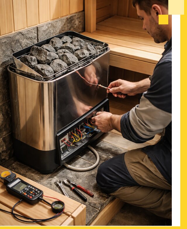 Продажа и установка электрокаменок для саун в Подольске