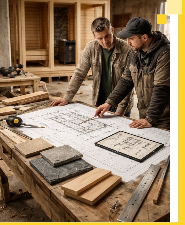 Проекты бань под ключ и планы строительства в Подольске