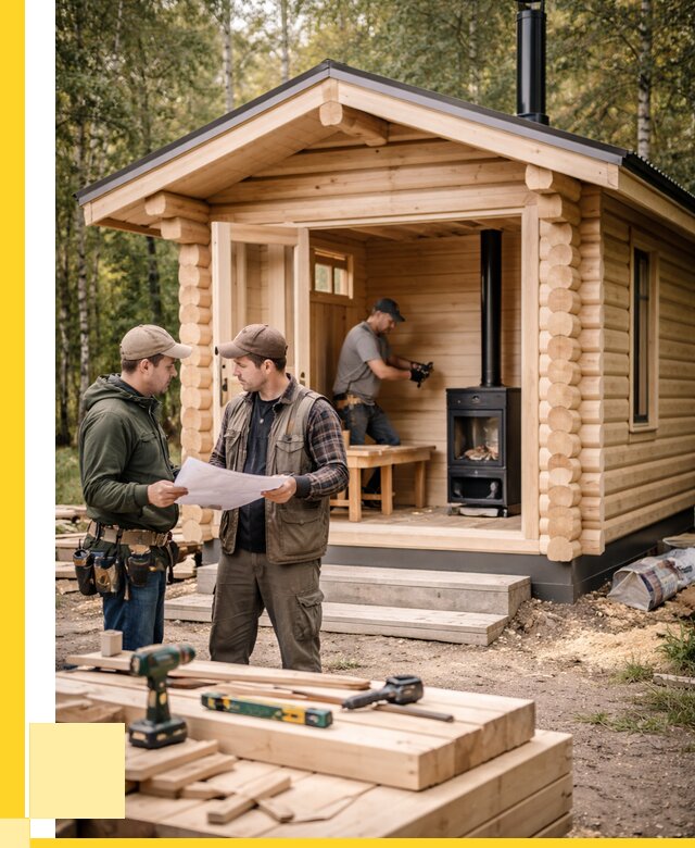 Монтаж бань под ключ в Подольске — от 208360 р. | ЭриданПдл