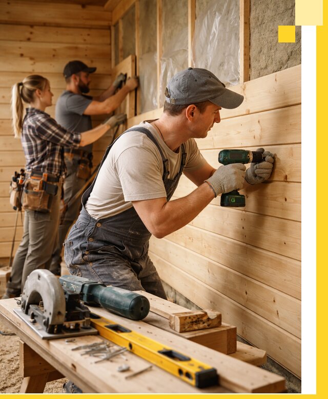 Обшивка бань под ключ в Подольске: отделка стен и потолков