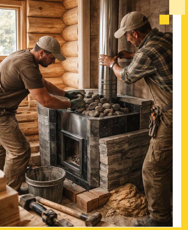 Строительство и отделка русских бань под ключ в Подольске