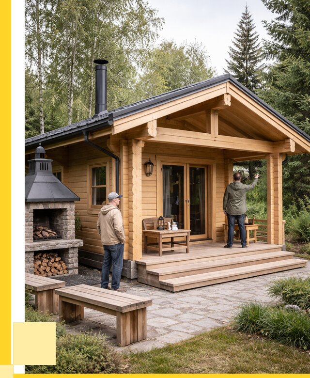 Деревянные бани под ключ в Подольске от 468810 р. | ЭриданПдл