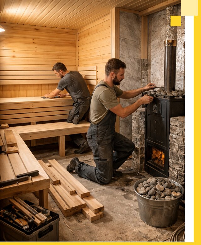 Дизайн и строительство интерьеров бань под ключ в Подольске