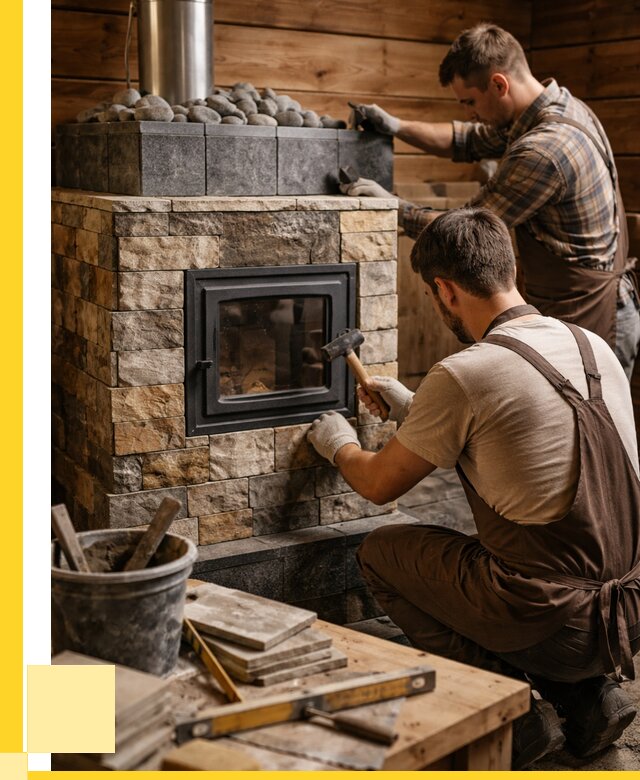 Облицовка банной печи в Подольске от 15627 р. | ЭриданПдл