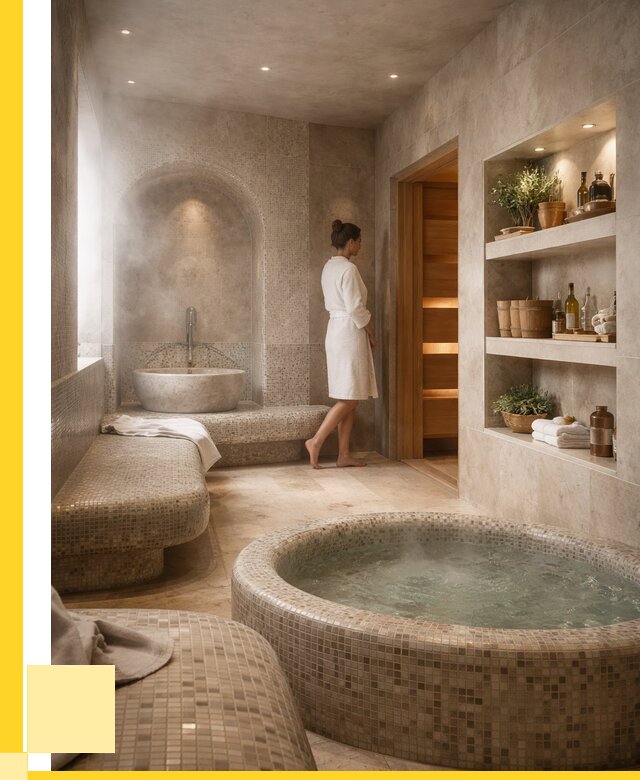 Строительство бани с хамамом в Подольске от 781350 р. | ЭриданПдл