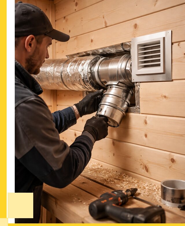 Монтаж вентиляции бани в Подольске от 12502 р. | ЭриданПдл