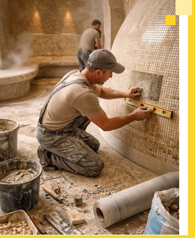 Хамам под ключ в Подольске: проектирование, строительство, отделка